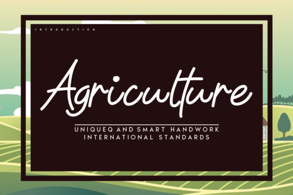 Agriculture Font: Elegant Script for Web Design