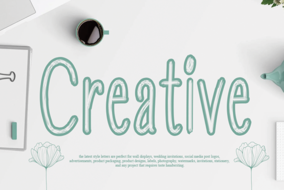 Creative: A Handwritten Font for Editorial Design