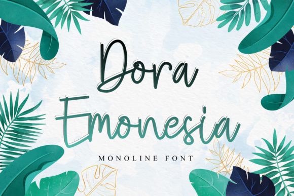 Dora Emonesia: A Flowing Handwritten Font