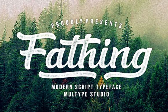 Fathing Font: Modern Script for Web Design