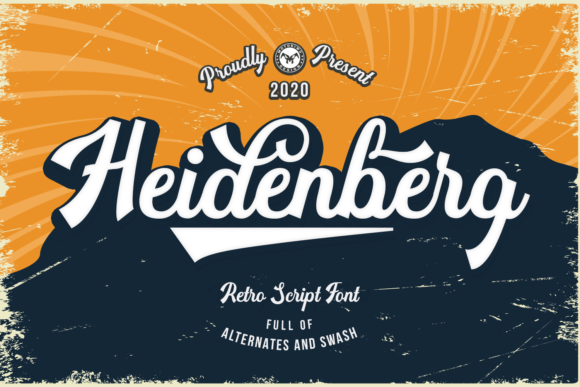 Heidenberg: A Vintage Script for Creative Projects