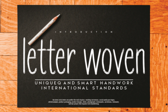 Letter Woven: A Friendly Handwritten Font