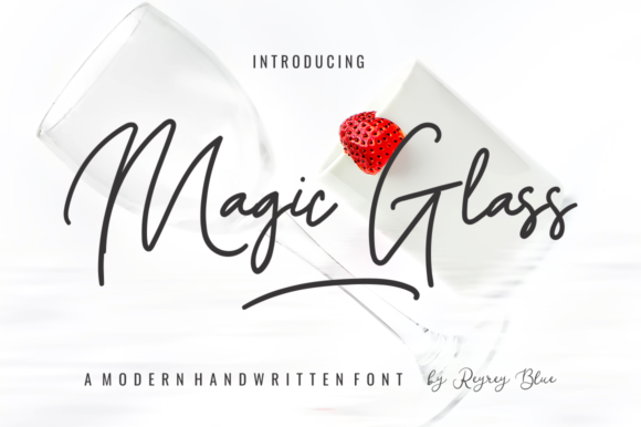 Magic Glass: A Handwritten Font That Shines