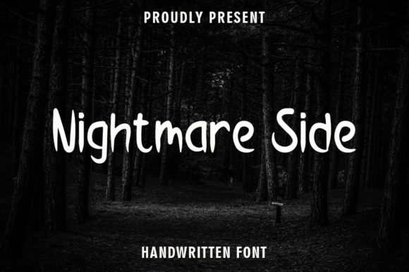 Nightmare Side: A Handwritten Font with Character
