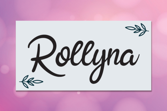 Rollyna: A Flowing Handwritten Font