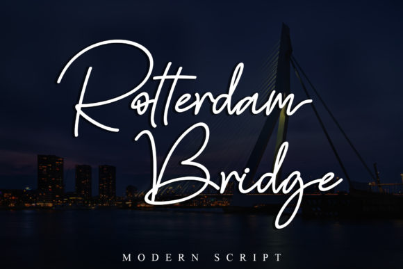 Rotterdam Bridge Font: Elegant Handwriting for Creative Projects