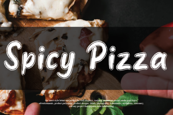 Spicy Pizza Font for Business Branding