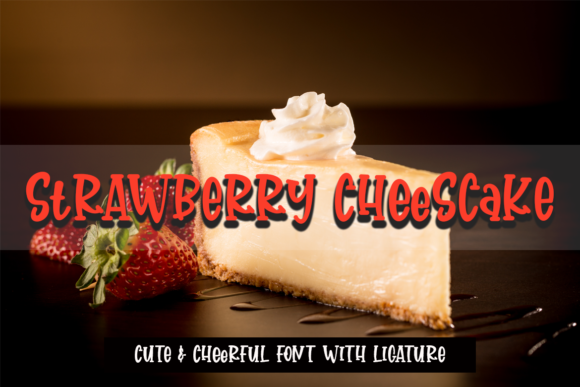 Strawberry Cheesecake Font for Creative Marketing